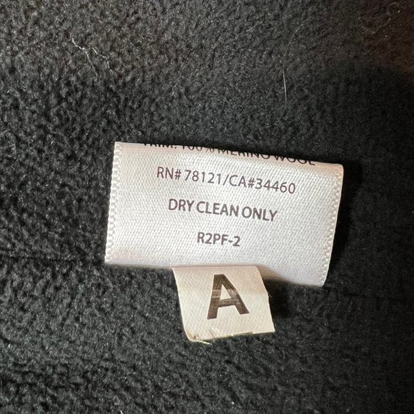 Eileen Fisher Jacket Womens Large Black Fleece Lined Removable Hood High Neck - Picture 12 of 16